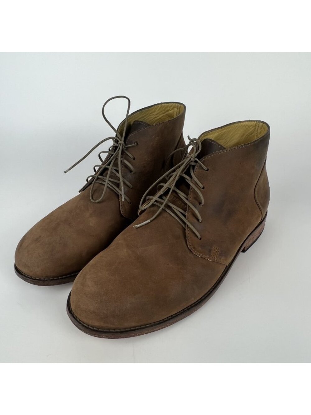 Nisolo Men’s Size 9 Everyday Chukka Boots – Brown Tanned Leather Ankle Shoes